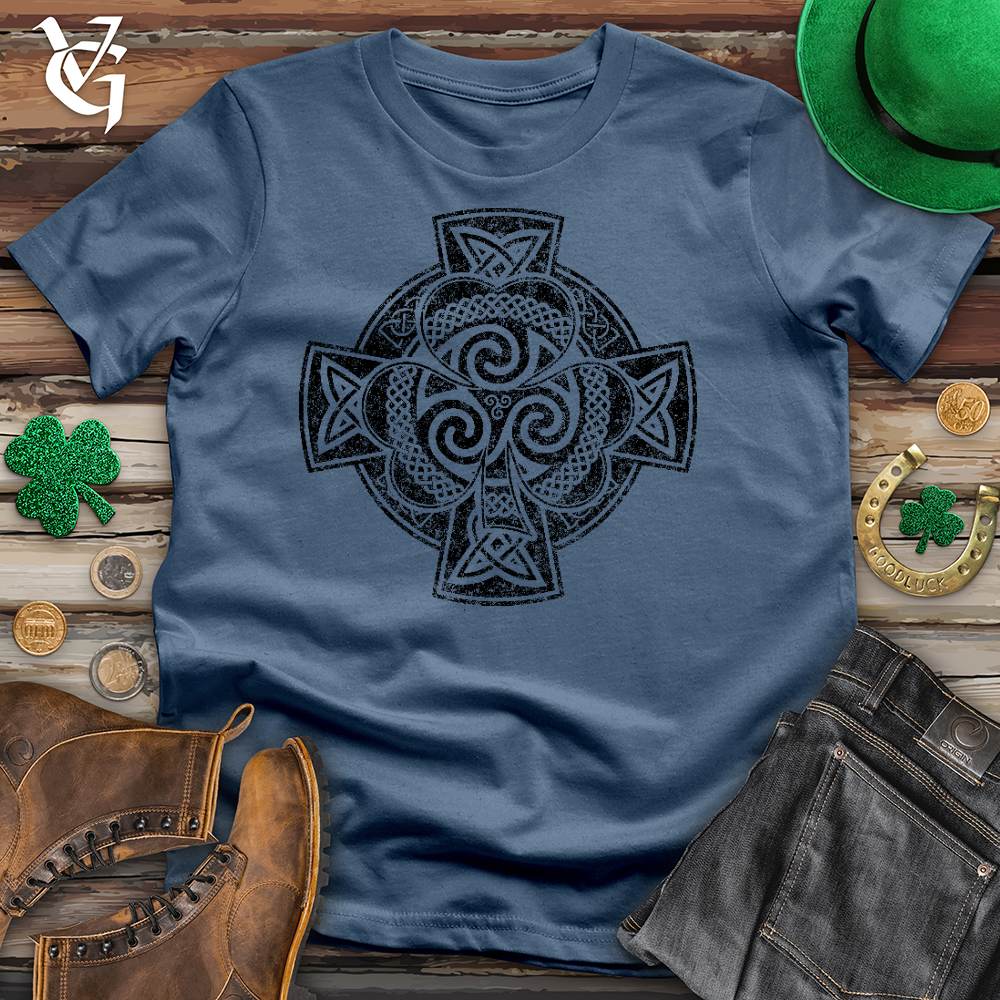 Viking Goods Shamrock Of Old Cotton Tee Steel Blue / L