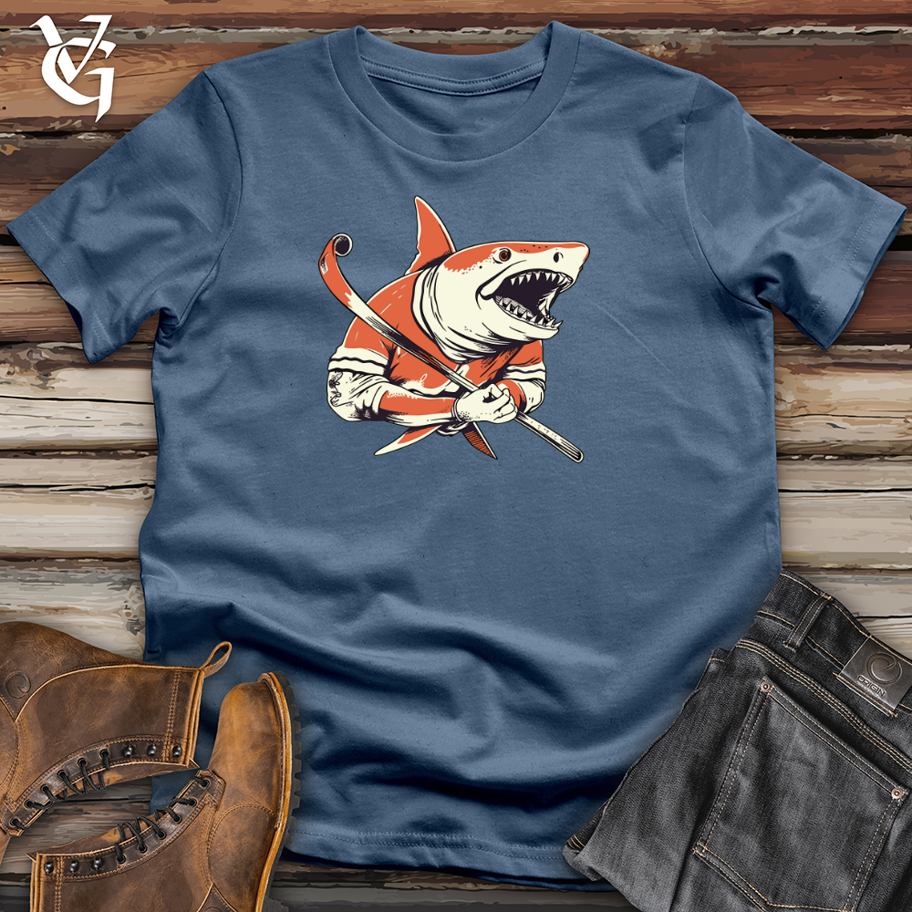 Viking Goods Sharkblade Slapshot Cotton Tee Steel Blue / L