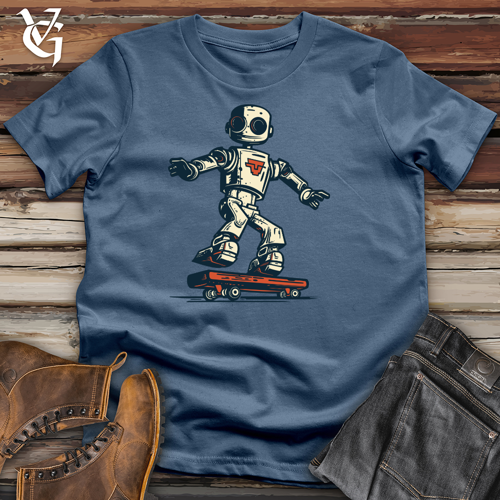 Viking Goods Skatebot Shredder Cotton Tee Steel Blue / L