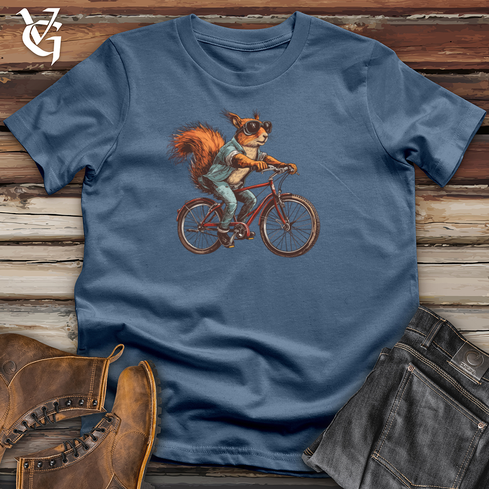 Viking Goods Squirrel Biker Cruise Cotton Tee Ash / L