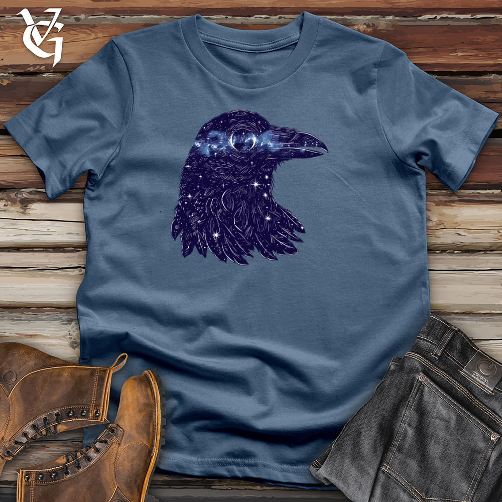 Viking Goods Stellar Raven Mystery Cotton Tee Steel Blue / L