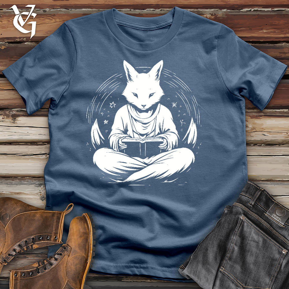 Viking Goods Studious Fox Cotton Tee Steel Blue / L