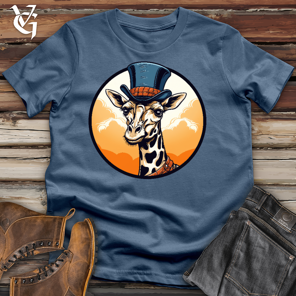 Viking Goods Top Hot Giraffe Cotton Tee Steel Blue / L