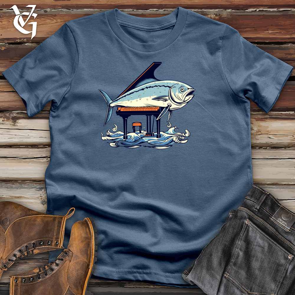 Viking Goods Tuna Piano Cotton Tee Steel Blue / L