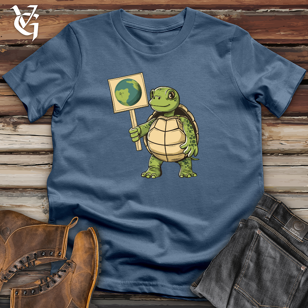 Viking Goods Turtle Earth Advocate Cotton Tee Steel Blue / L