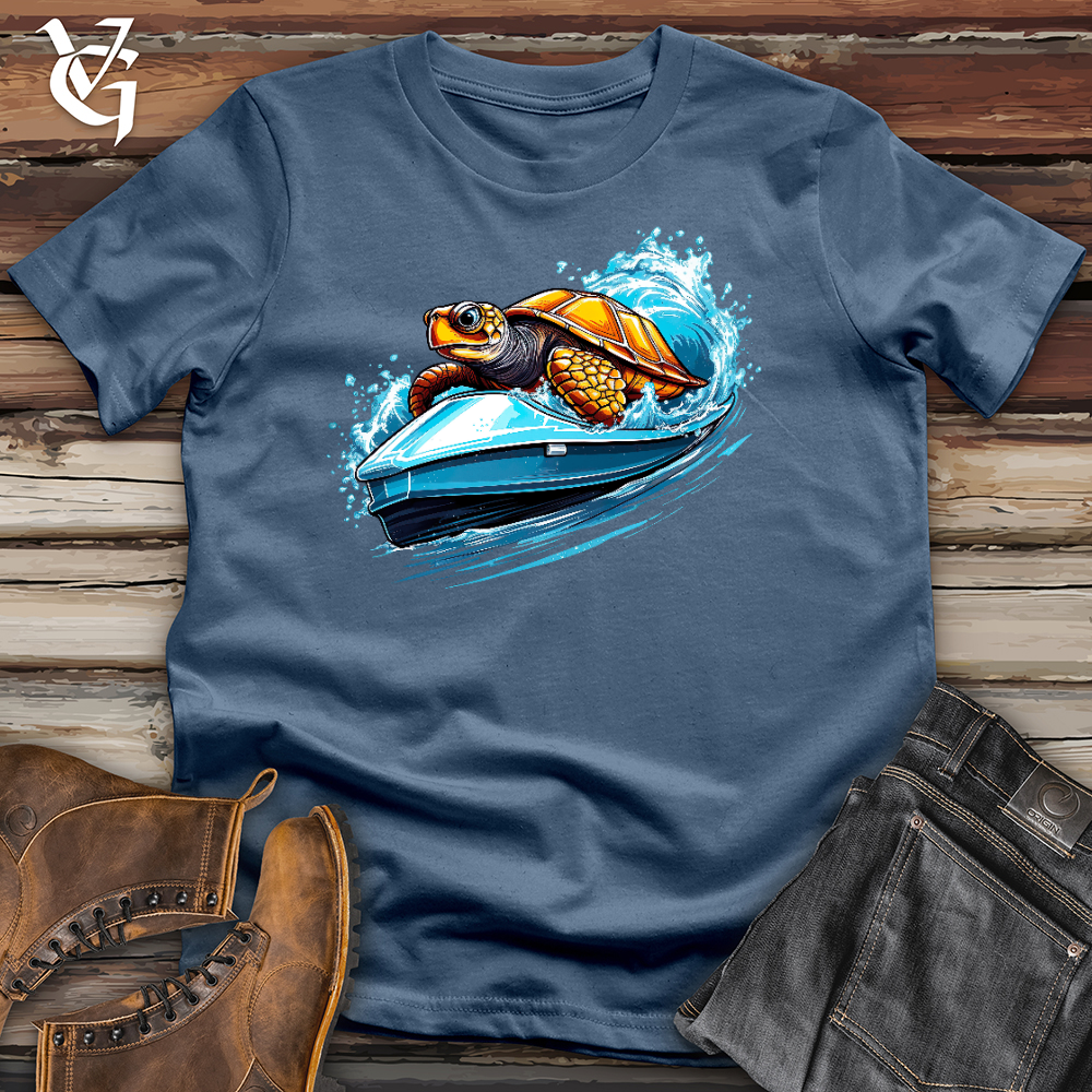 Viking Goods Turtle Racing Cotton Tee Steel Blue / L