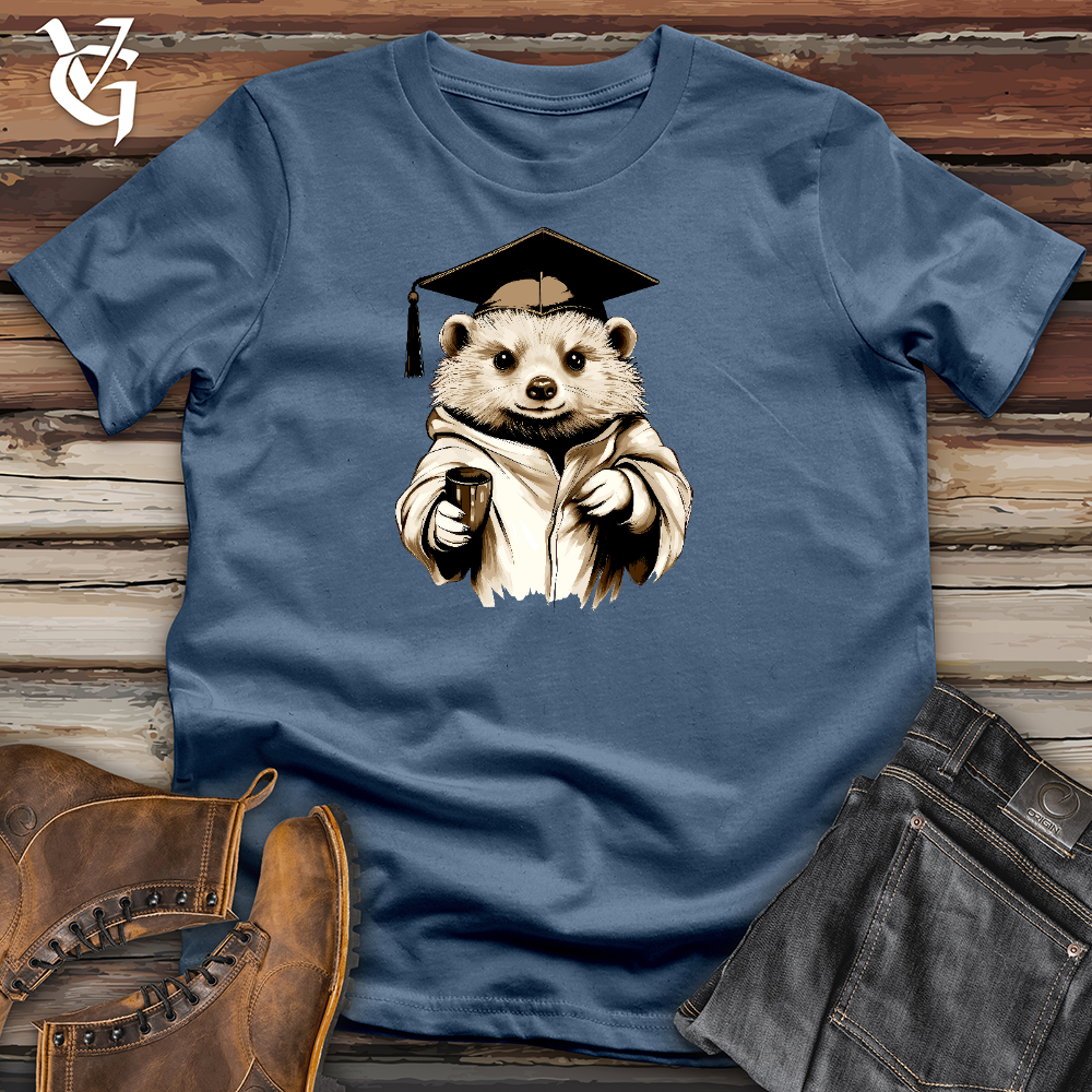Viking Goods Valedictorian Hedgehog Cotton Tee Steel Blue / L