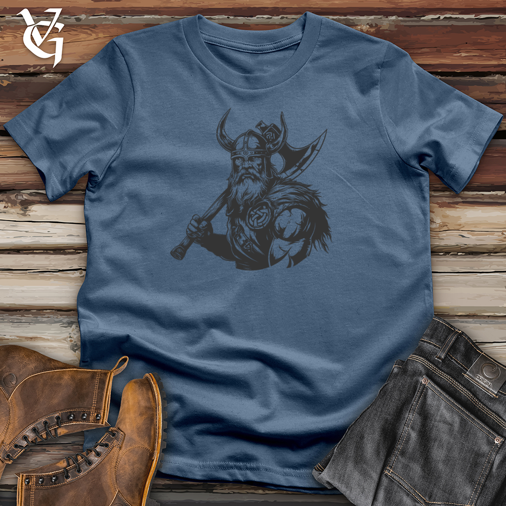 Viking Goods Viking Warrior Emblem Cotton Tee Ash / L