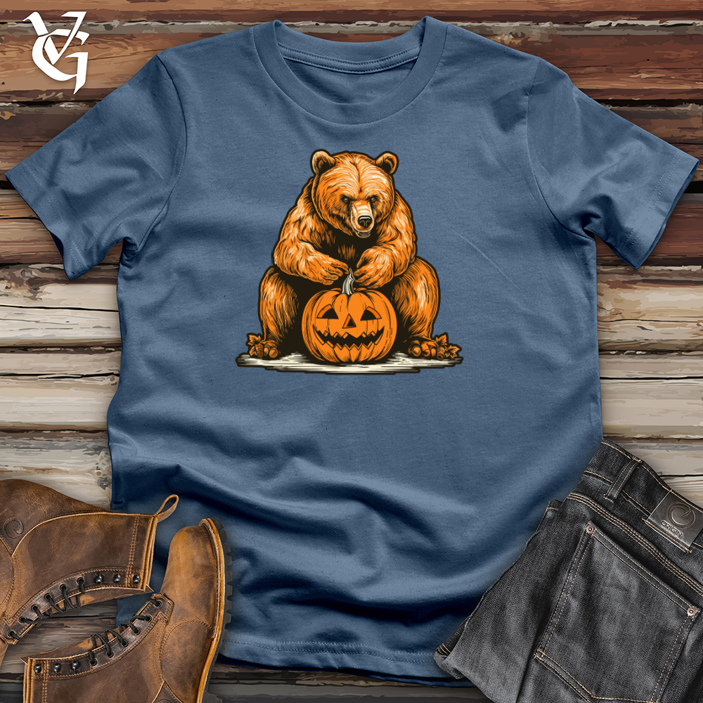 Viking Goods Vintage Grizzly Carver Cotton Tee Steel Blue / L