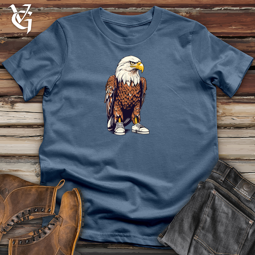 Viking Goods Vintage Sneaker Eagle Cotton Tee Steel Blue / L