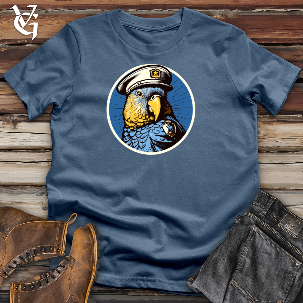 Viking Goods Winged Law Enforcer Cotton Tee Steel Blue / L