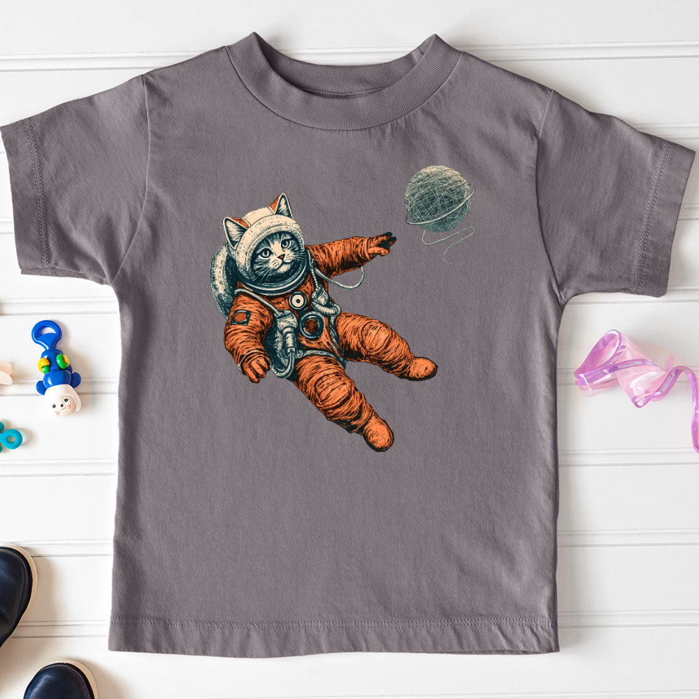 Viking Goods Astronaut Kitty Toddler Tee Storm / 2T