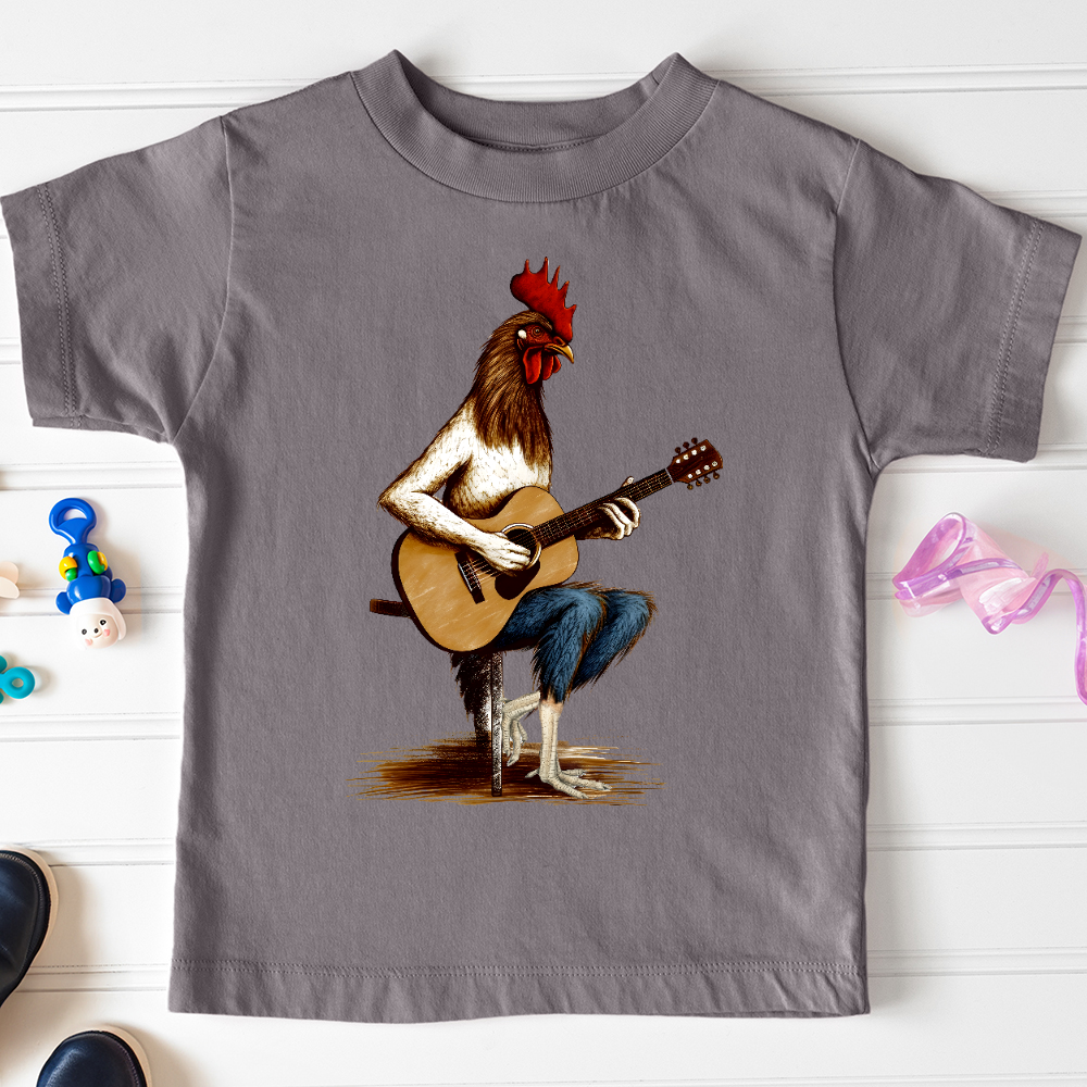 Viking Goods Chicken Guitarist Toddler Tee Storm / 2T