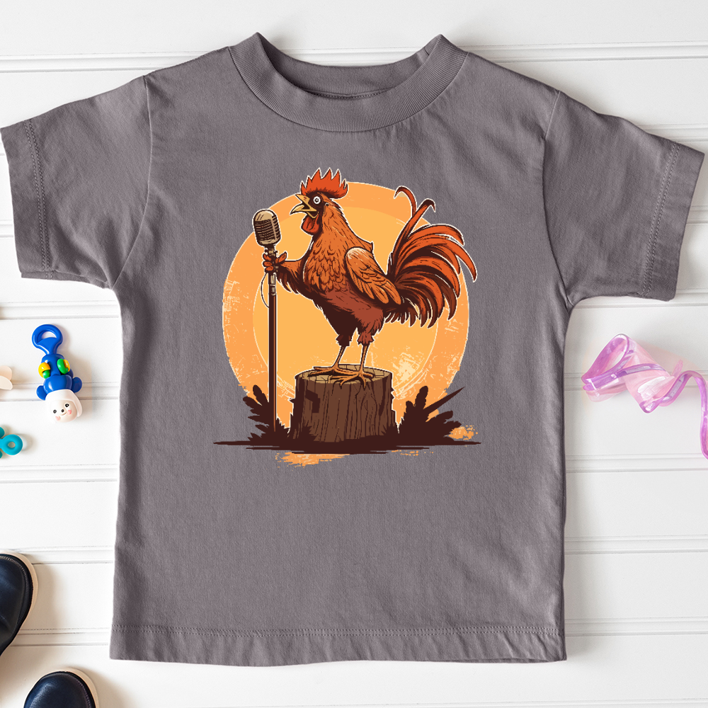 Viking Goods Chicken Rockstar Toddler Tee Storm / 2T
