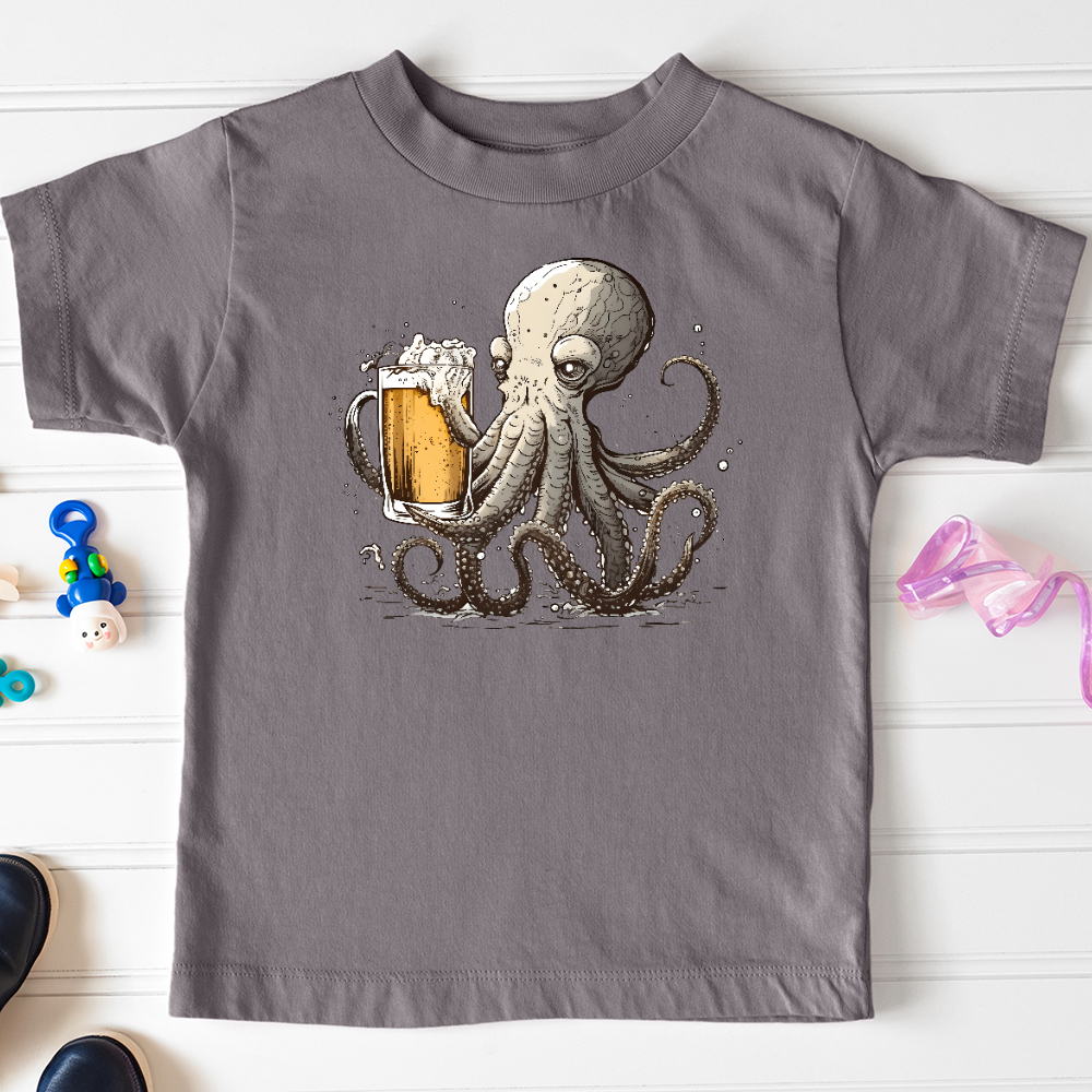 Viking Goods Octopus Happy Hour Toddler Tee Storm / 2T