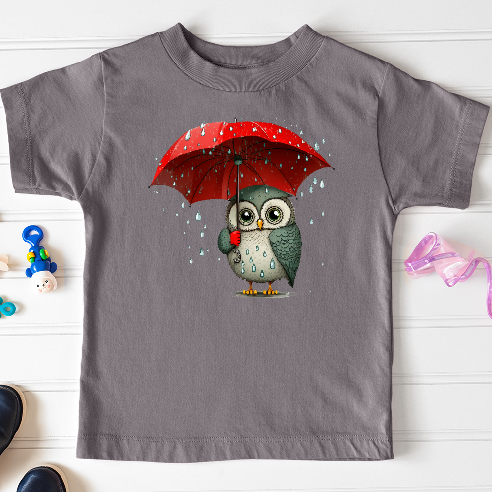 Viking Goods Owl in the Rain Toddler Tee Storm / 2T