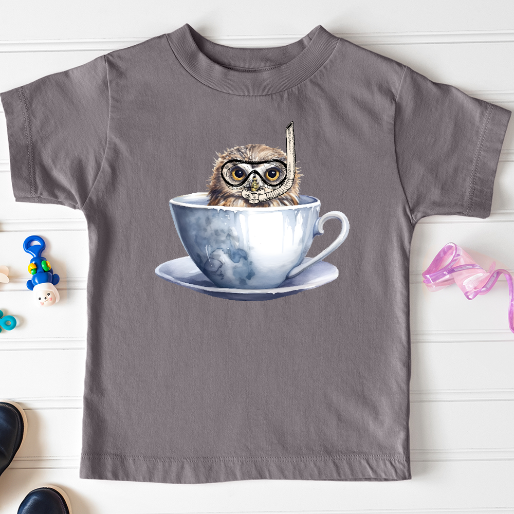 Viking Goods Snorkeling Owl Toddler Tee Storm / 2T