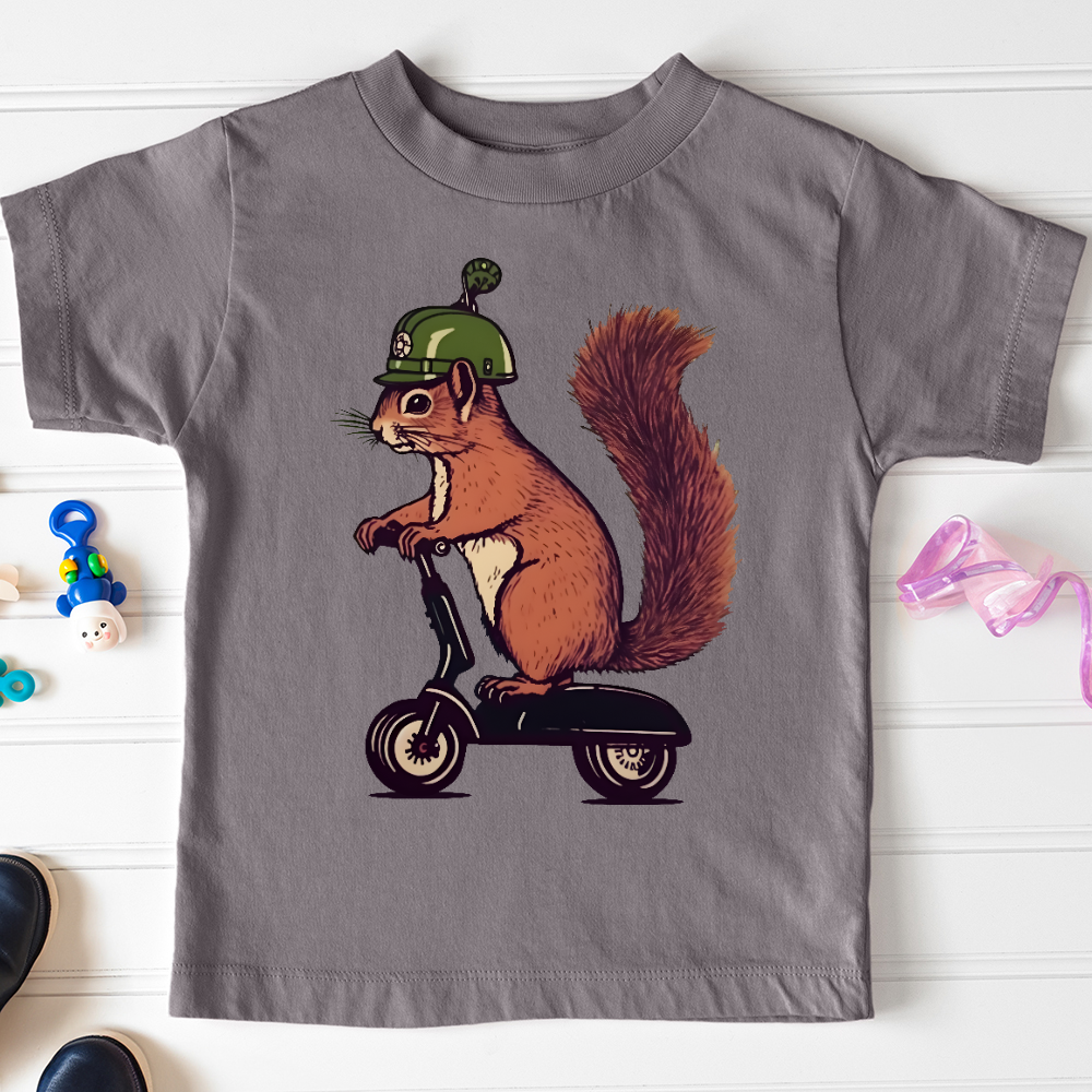 Viking Goods Squirrel Scoot Toddler Tee Storm / 2T