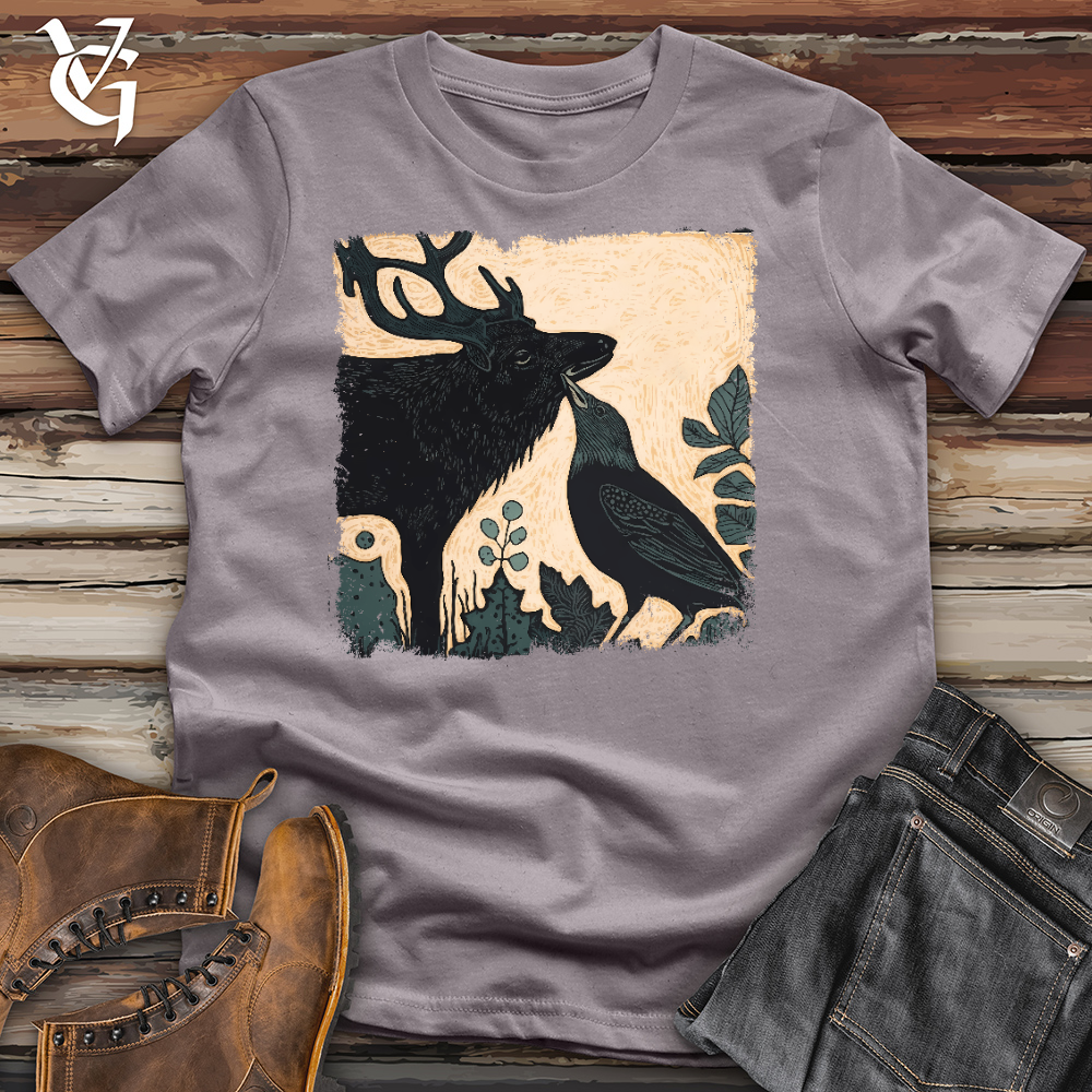 Viking Goods A Raven Friend Cotton Tee Storm / L