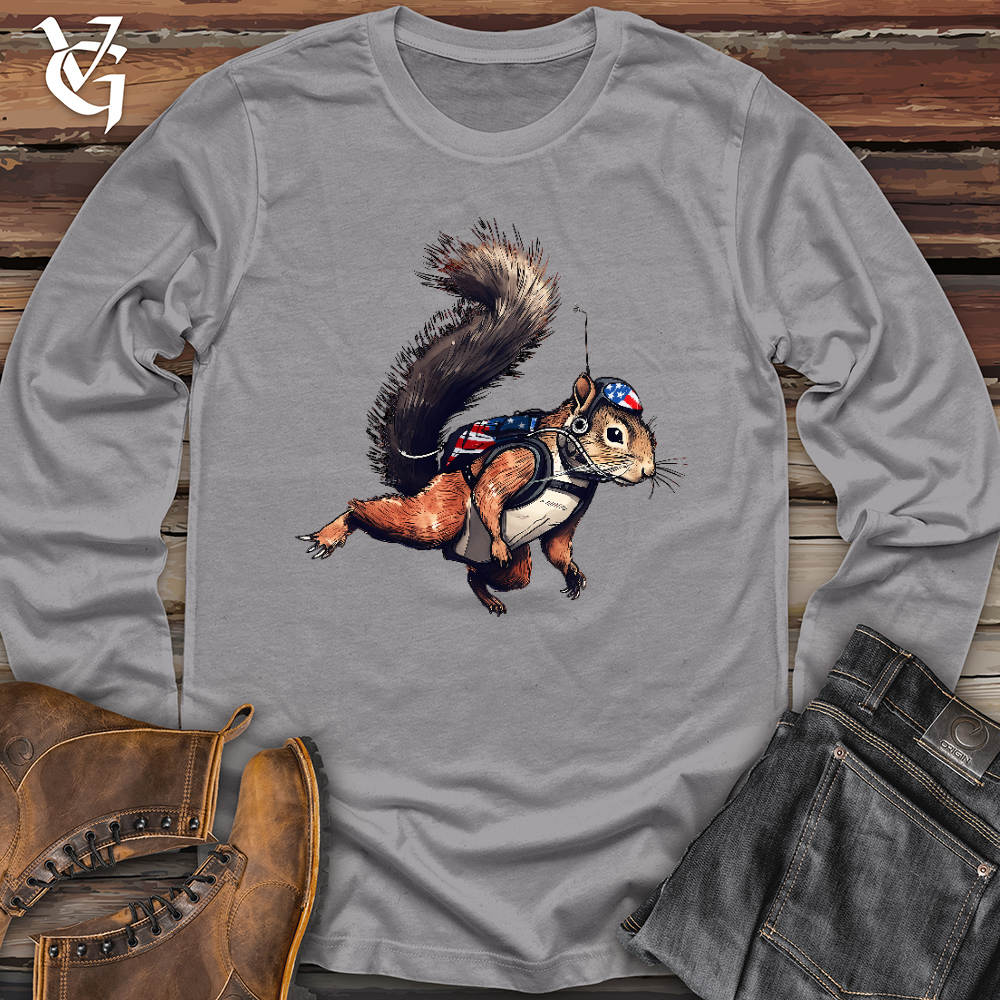 Viking Goods American Skydiving Squirrel Long Sleeve Storm / L