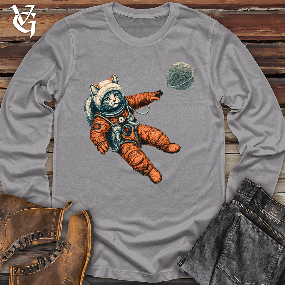 Viking Goods Astronaut Kitty Long Sleeve Storm / L