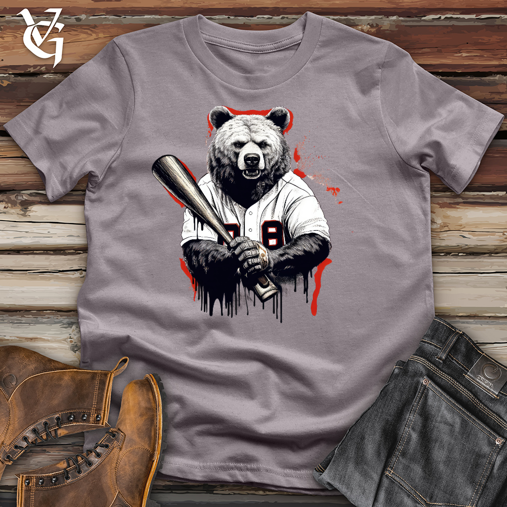 Viking Goods Baseballin Bear Cotton Tee Storm / L