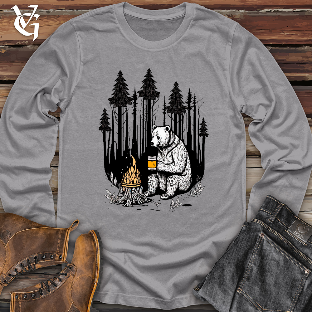 Viking Goods Bear Happy Hour Long Sleeve Storm / L