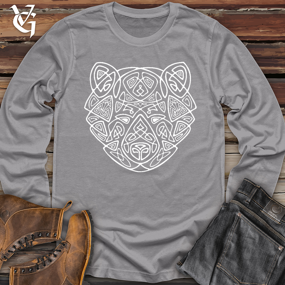 Viking Goods Bear Head Celtic Style Long Sleeve Storm / L