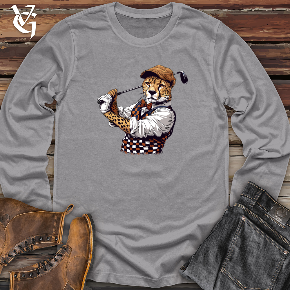 Viking Goods Cheetah Golf Swagger Long Sleeve Storm / L