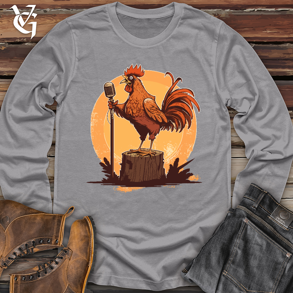 Viking Goods Chicken Rockstar Long Sleeve Storm / L