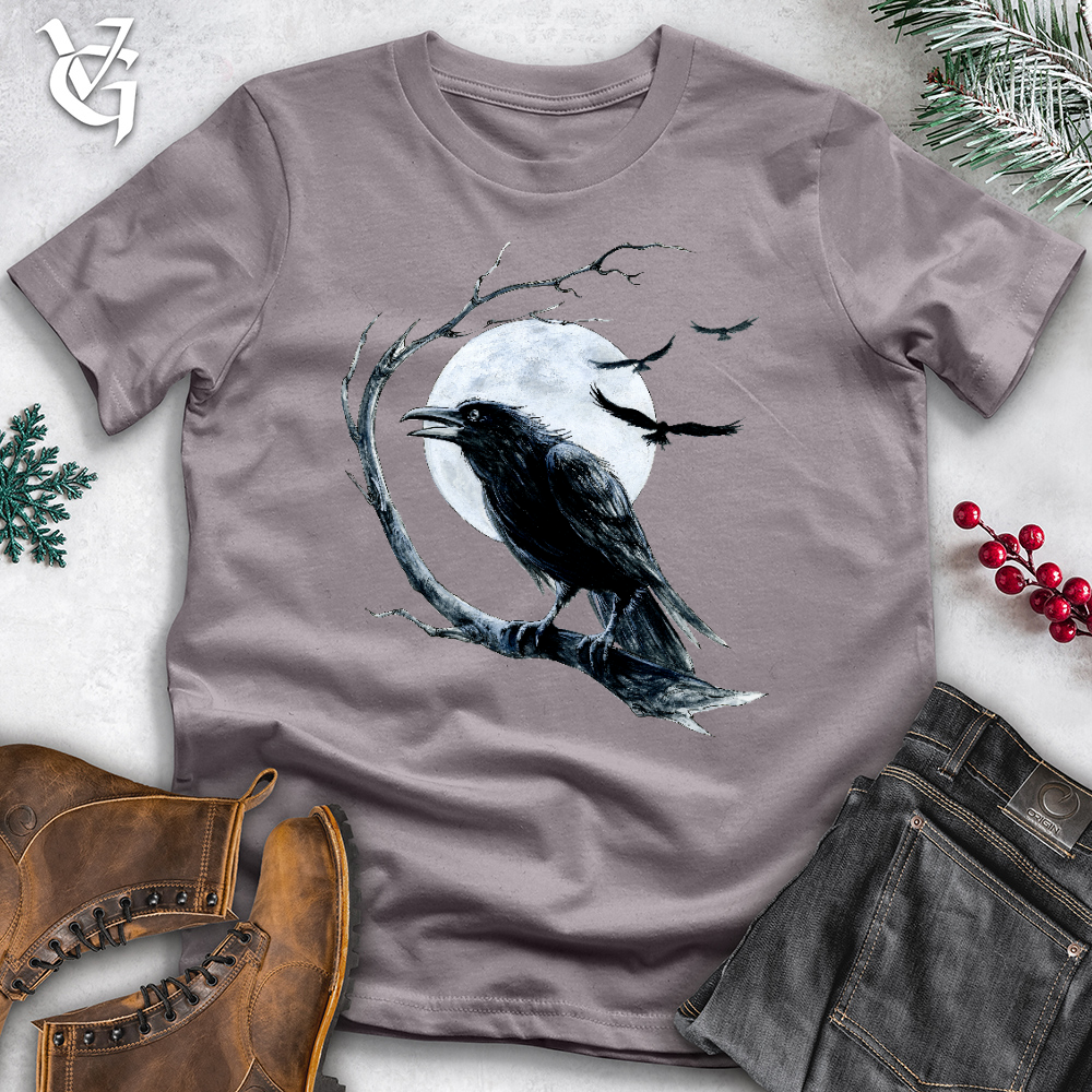 Viking Goods Cold Winter Raven  Cotton Tee Storm / L