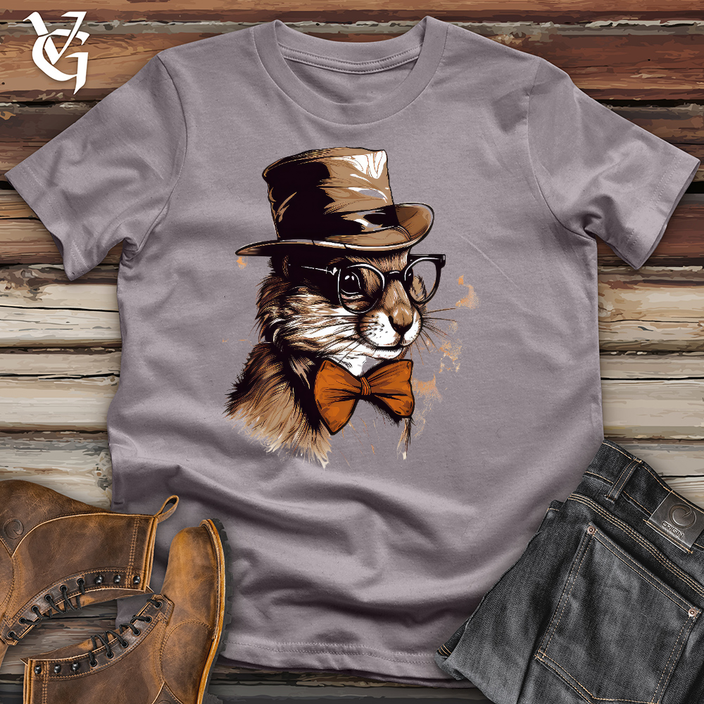 Viking Goods Dignified Squirrel Cotton Tee Storm / L
