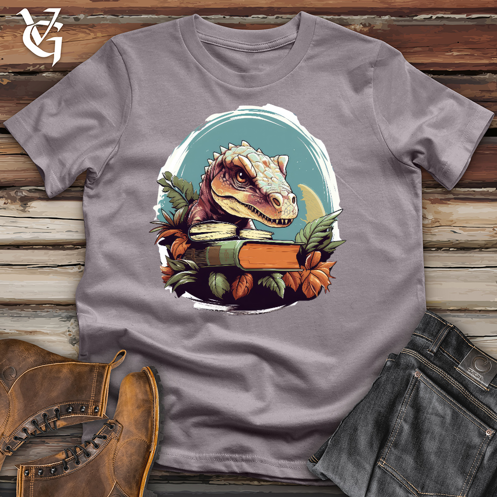 Viking Goods Dino Book Worm Cotton Tee Storm / L