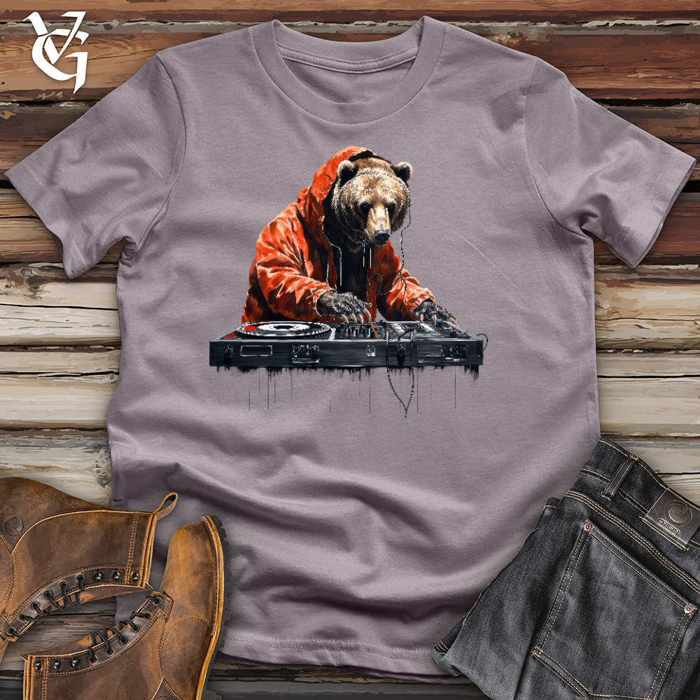 Viking Goods Dj Beary Bear Cotton Tee Storm / L