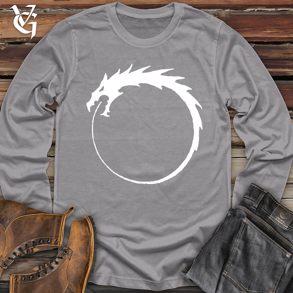 Viking Goods Dragon Circle White Long Sleeve Storm / L