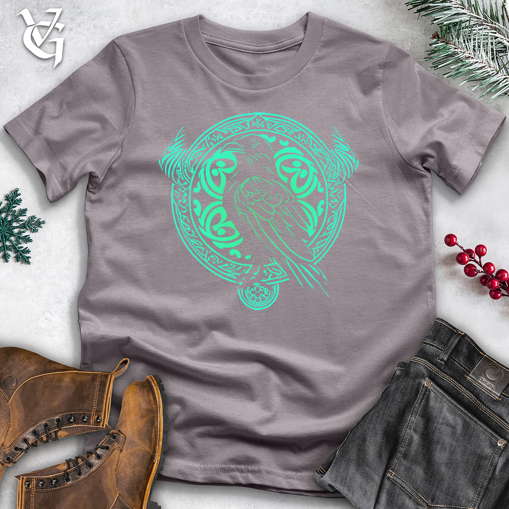 Viking Goods Emerald Fitheach Cotton Tee Storm / L