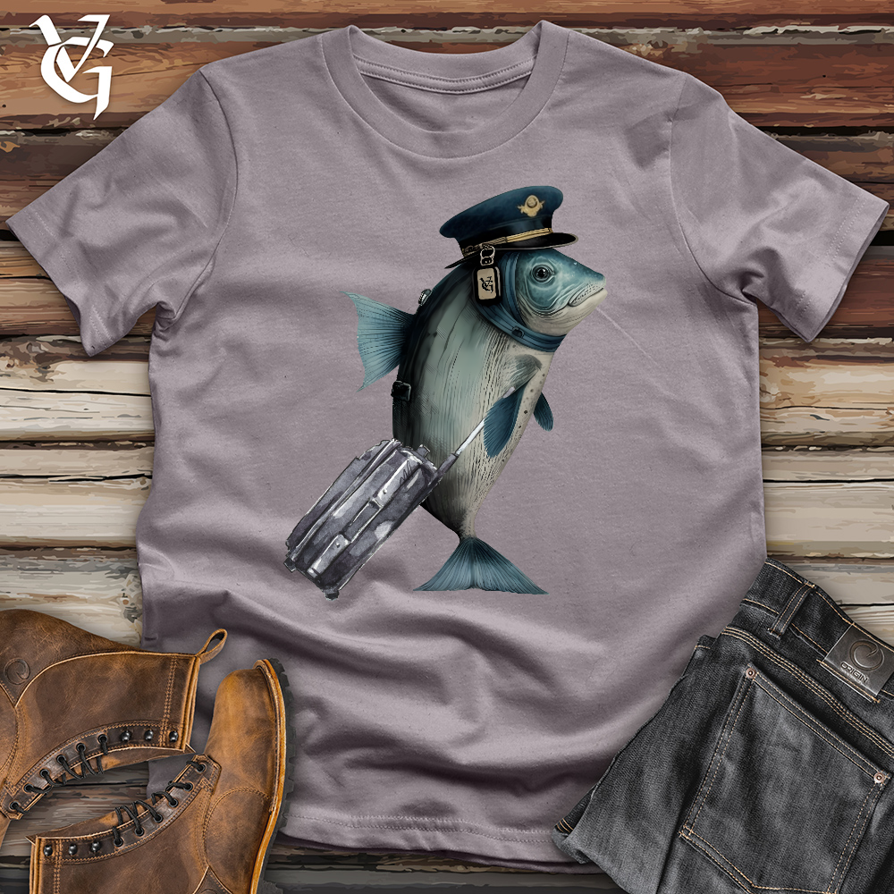 Viking Goods Fish Pilot Cotton Tee Storm / L