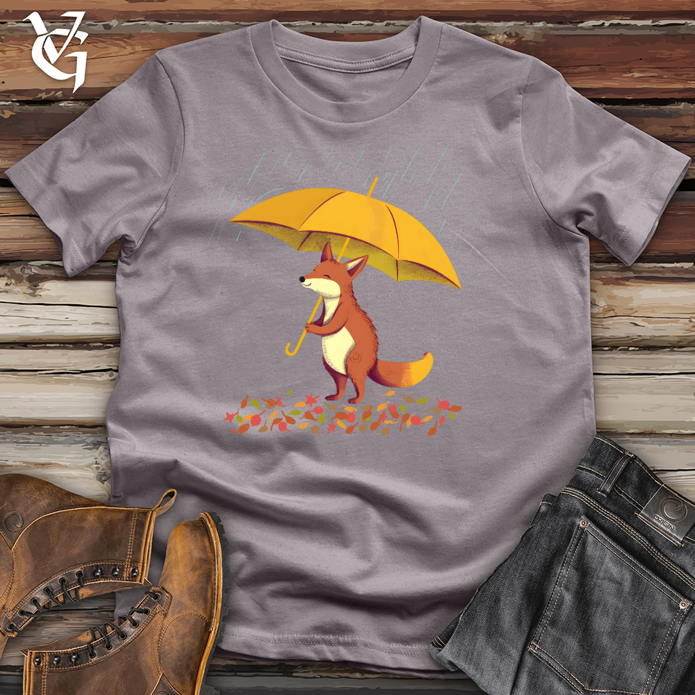 Viking Goods Fox In The Rain Cotton Tee Storm / L