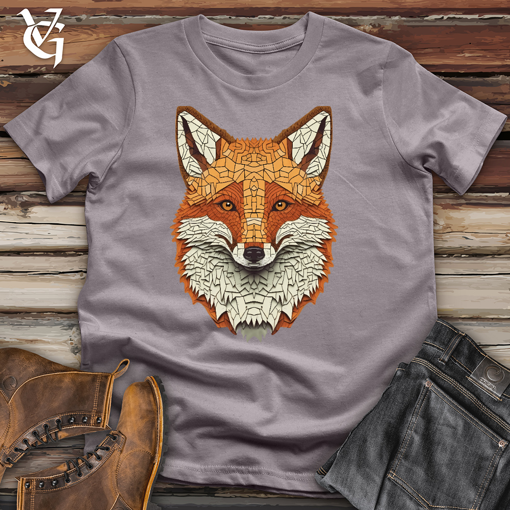 Viking Goods Fox Jigsaw Cotton Tee Storm / L