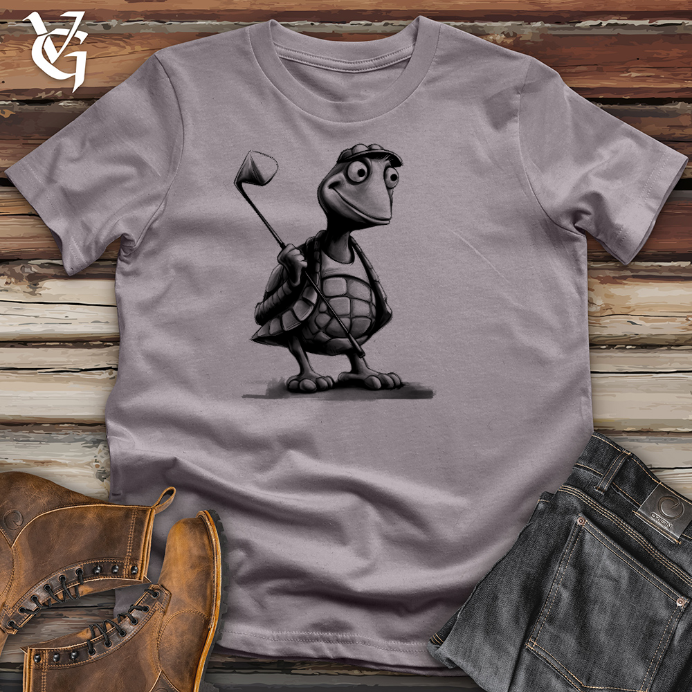 Viking Goods Gone Golfing Turtle Cotton Tee Storm / L