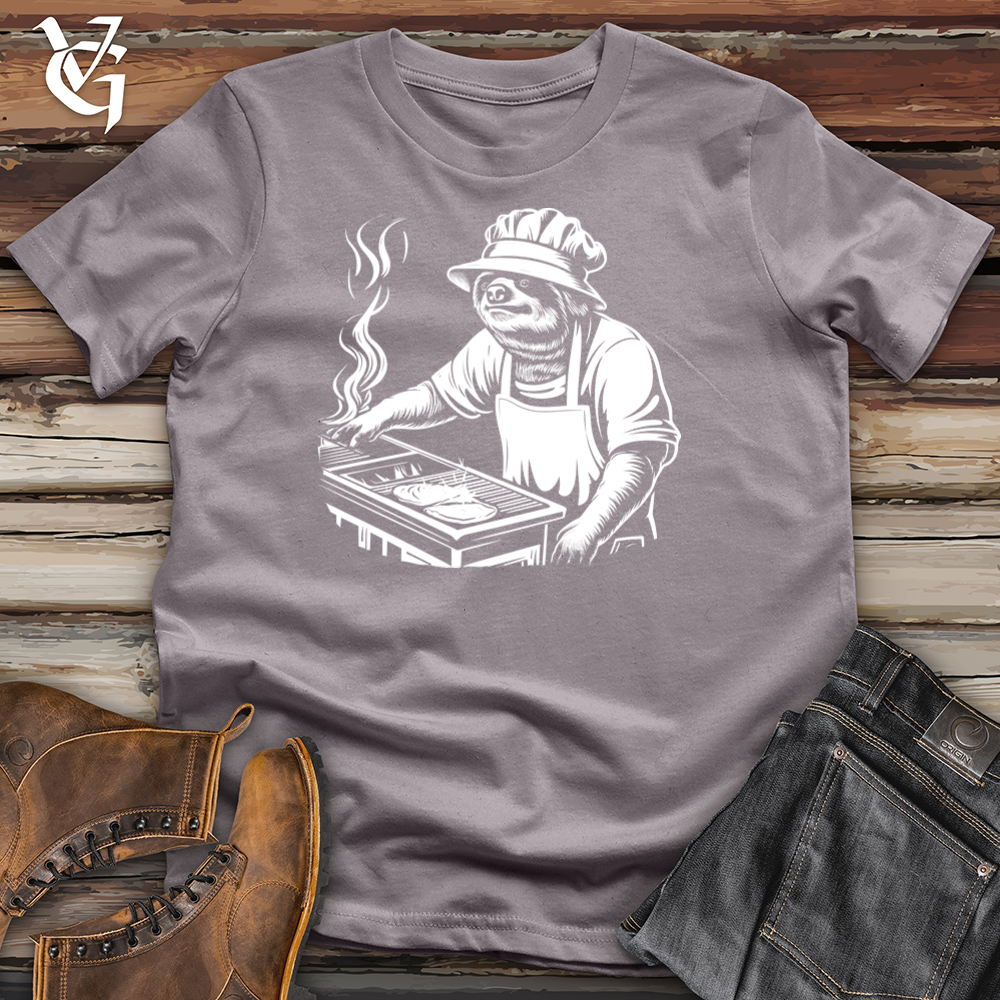 Viking Goods Grillmaster Sloth Sizzles Cotton Tee Storm / L