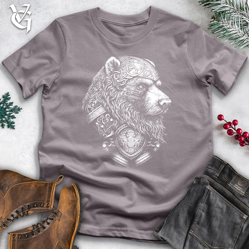 Viking Goods Handsome Celtic Bear Cotton Tee Storm / L