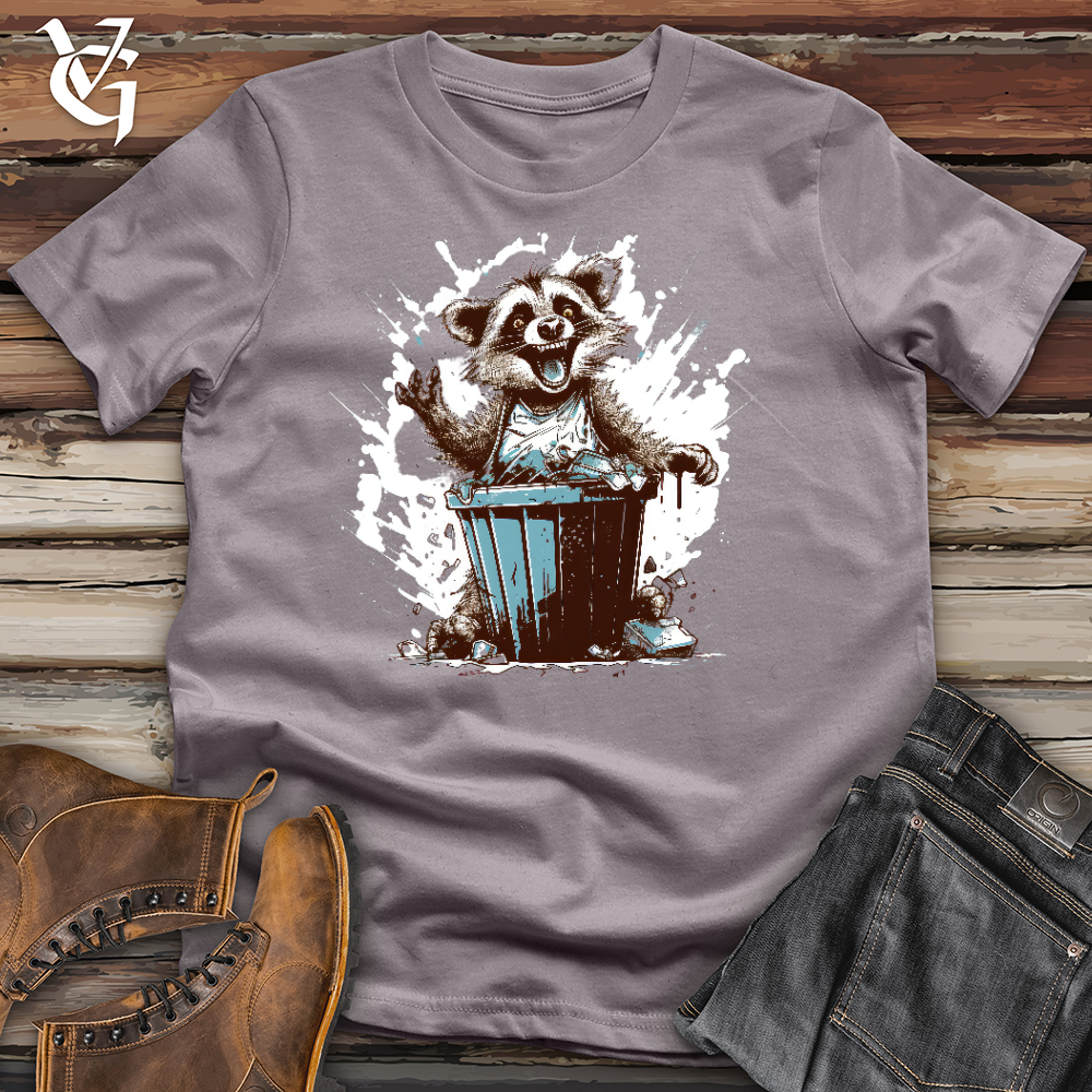 Viking Goods Happy Raccoon Cotton Tee Storm / L