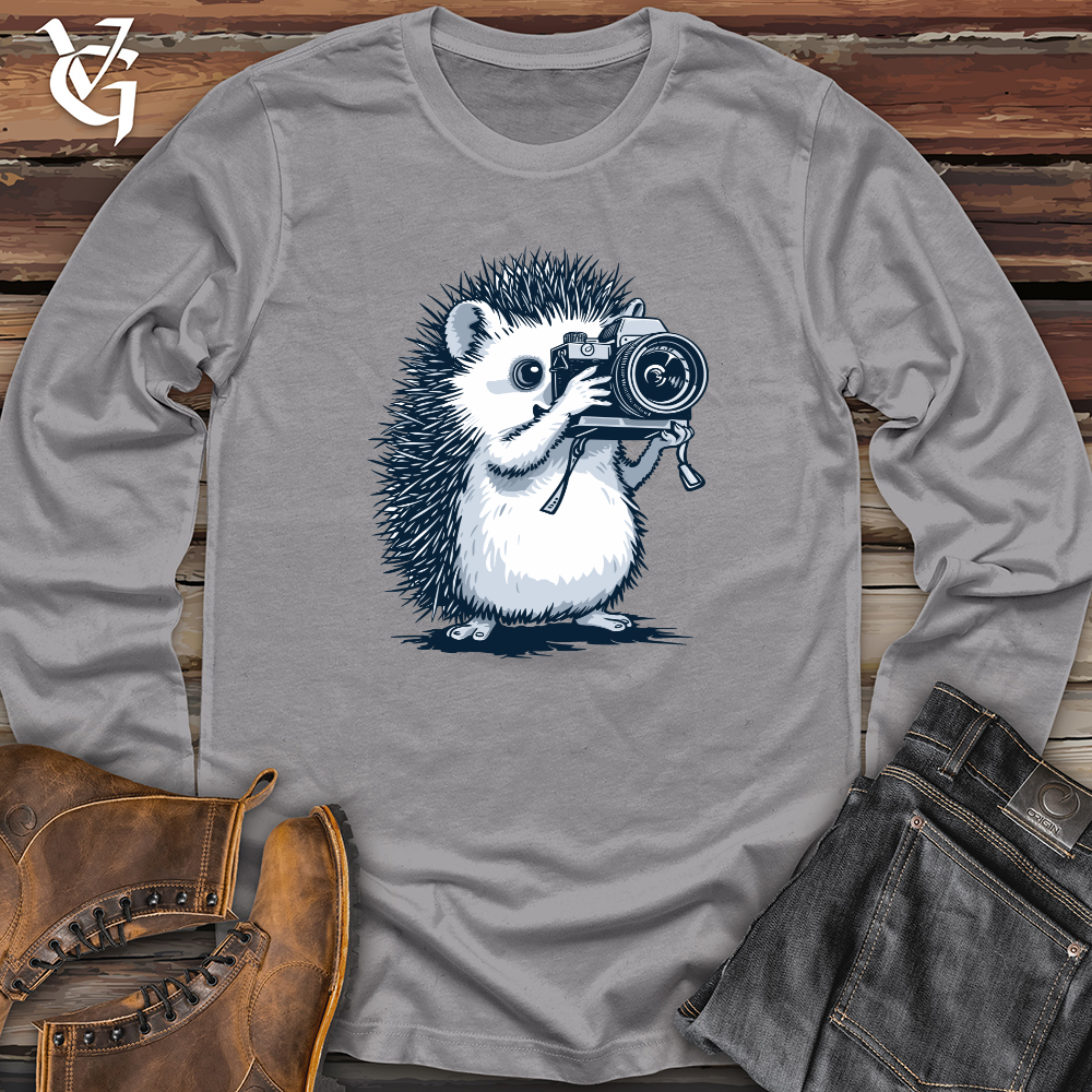 Viking Goods Hedgehog Shutterbug Snapshot Long Sleeve Ash / L