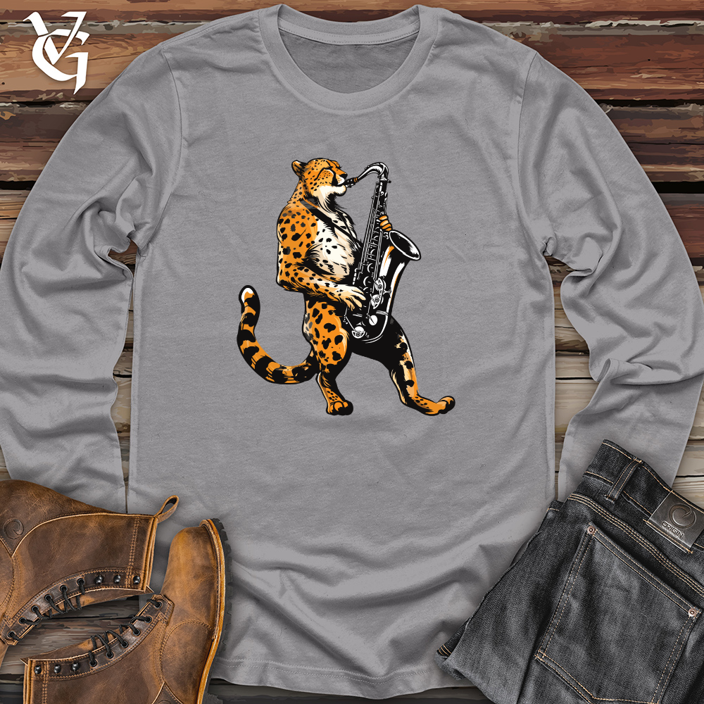 Viking Goods Jazz Cheetah Groove Long Sleeve Storm / L