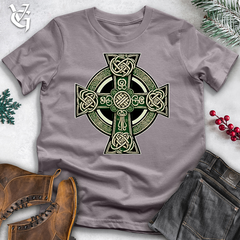 Viking Goods Knotted Celtic Crosses Cotton Tee Storm / L