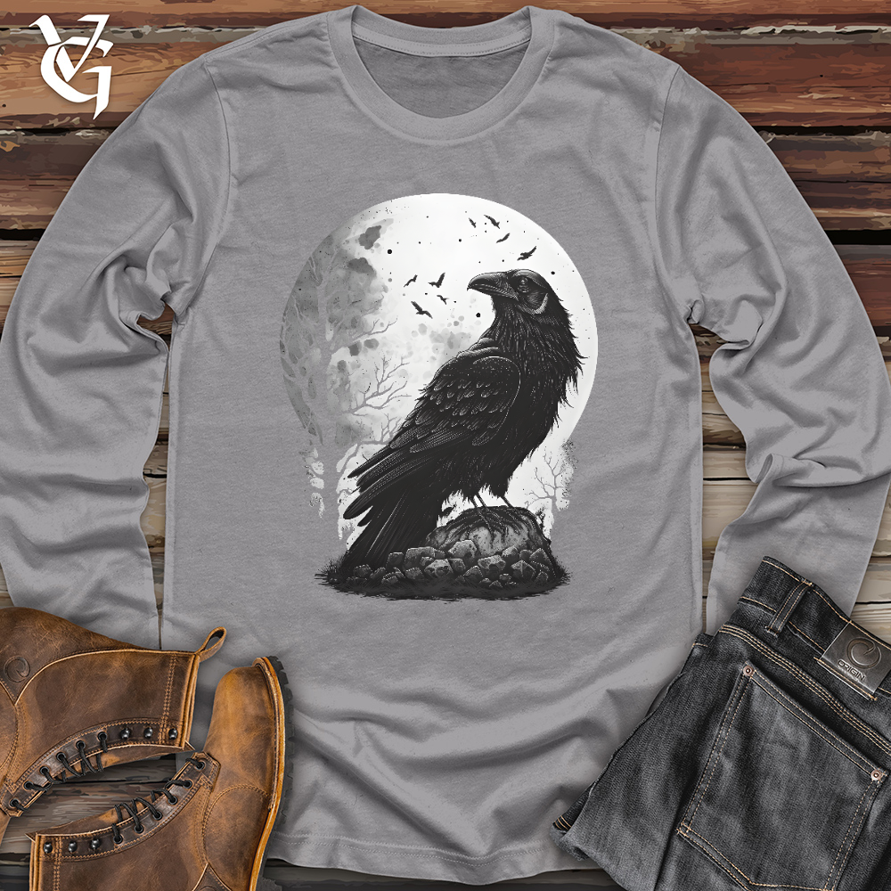Viking Goods Midnight Raven Perch Long Sleeve Storm / L