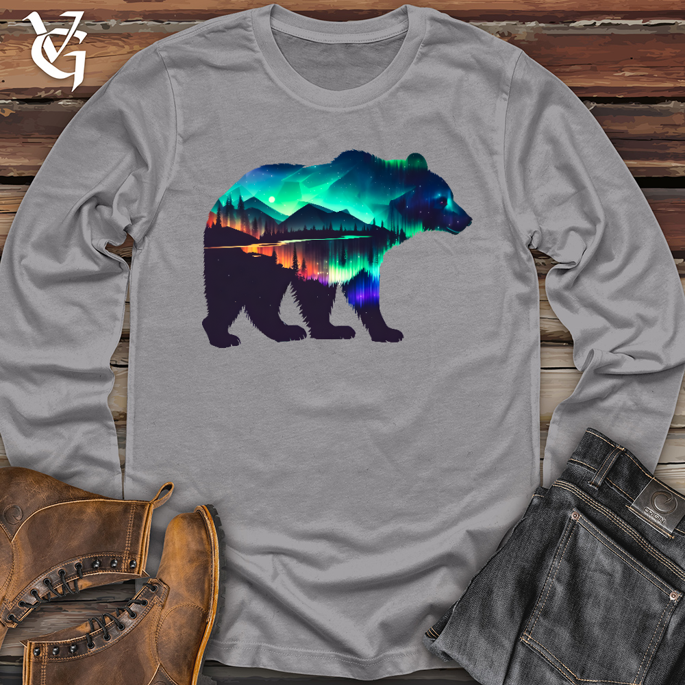 Viking Goods Northern Lights Bear Long Sleeve Storm / L