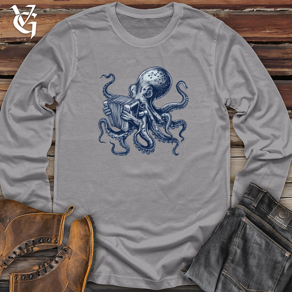 Viking Goods Octopus Accordion Serenade Long Sleeve Storm / L