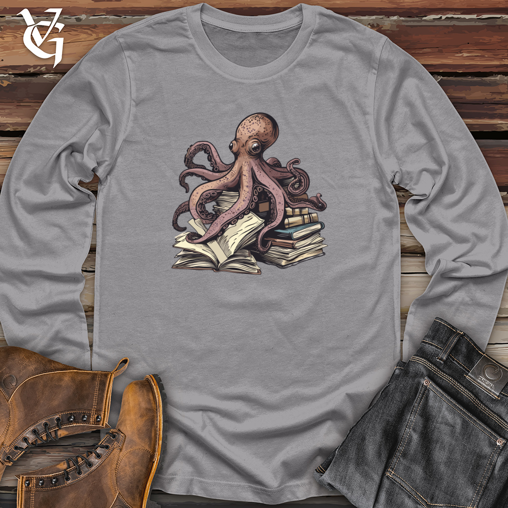 Viking Goods Octopus Book Wisdom Long Sleeve Storm / L